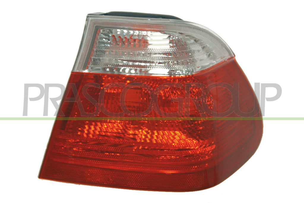 RUECKLEUCHTE RECHTS-AUSSENVERSTELLBAR-OHNE FASSUNG MOD. 4 TUERIG ROT-WEISS