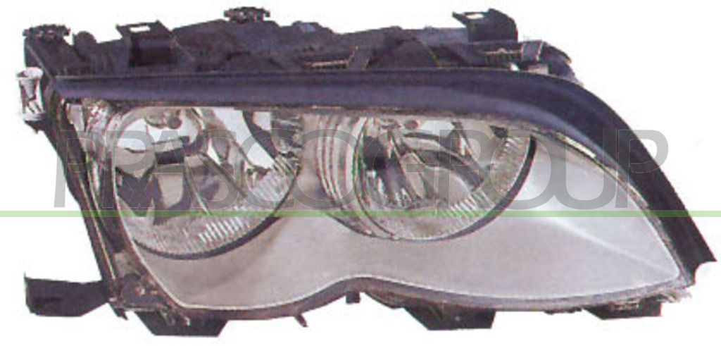 OPTICA DERECHA H7+H7 ELECTRICA-CON MOTOR-SILVER