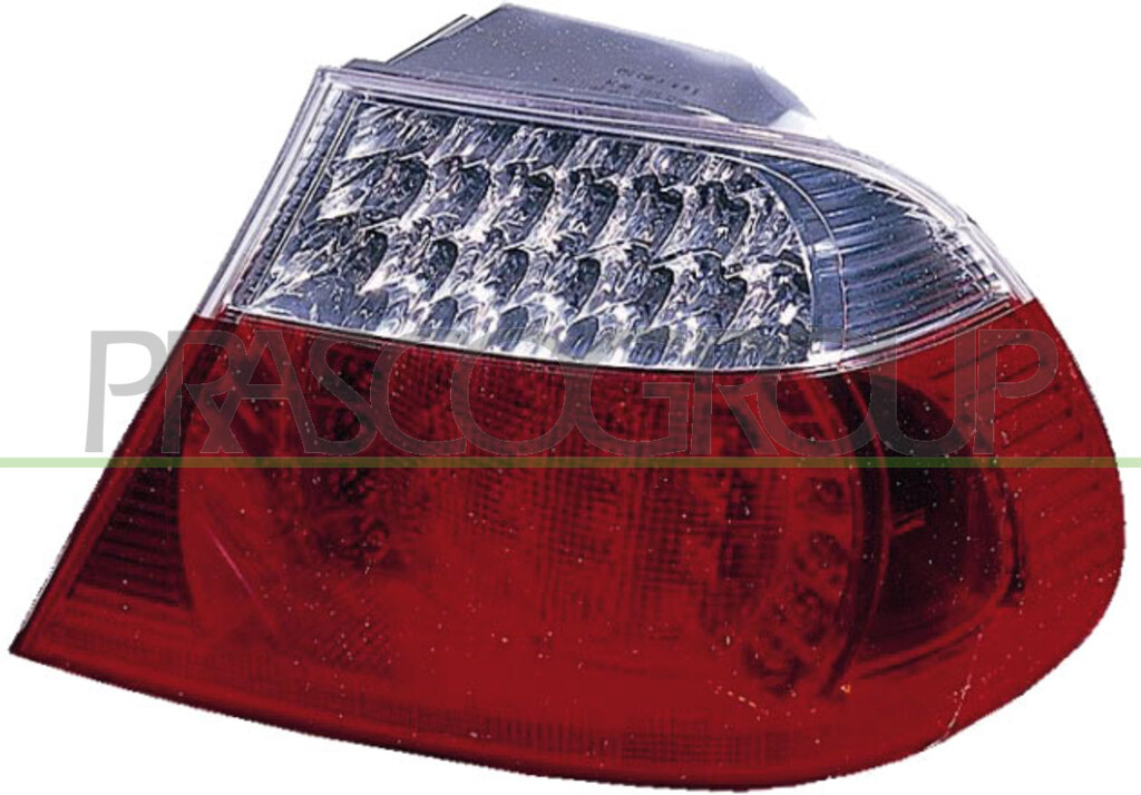 FANALE POSTERIORE SINISTRO-ESTERNO-SENZA PORTALAMPADA-ROSSO-BIANCO-LED