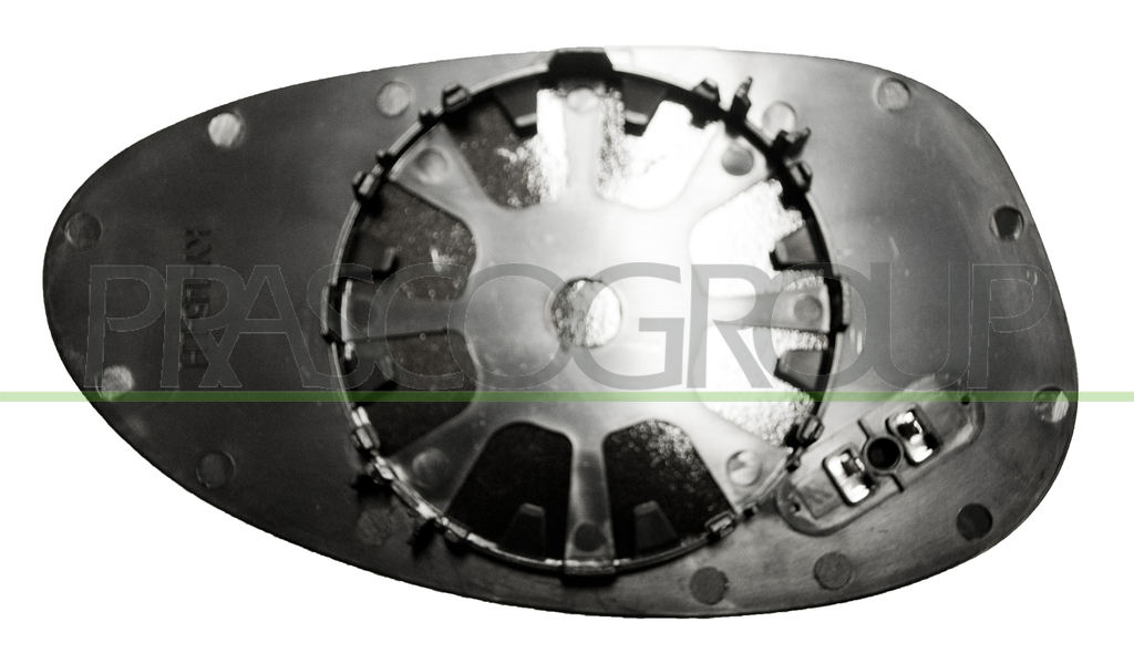 MIRROR GLASS BASE LEFT-HEATED-ASPHERICAL-CHROME
