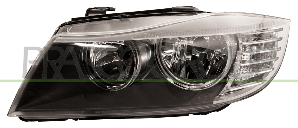 HEADLAMP LEFT H7+H7 ELECTRIC-WITH MOTOR (VALEO TYPE)
