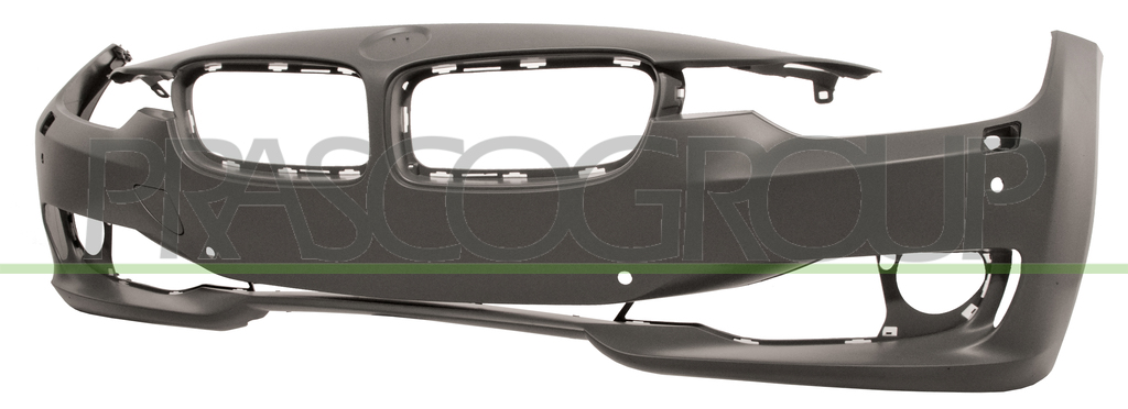 FRONT BUMPER-PRIMED-WITH PDC+SENSOR HOLDERS-WITH HEADLAMP WASHER HOLES MOD. BASIS