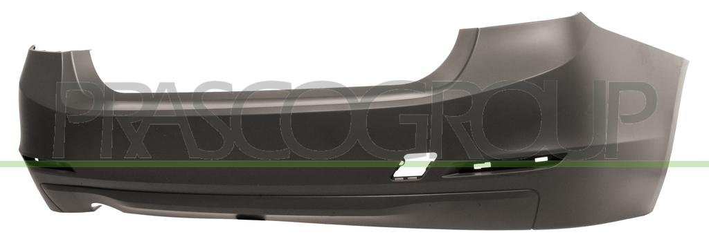 REAR BUMPER-PRIMED-WITH SINGLE EXHAUST HOLE ON LEFT SIDE MOD. BASIS 316-318-320-4 DOOR