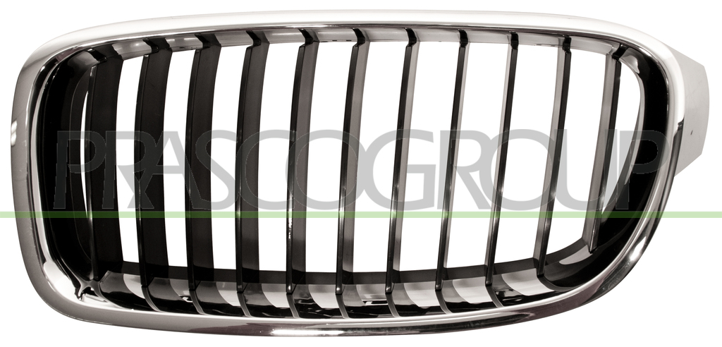 RADIATOR GRILLE LEFT-CHROME-BLACK/BLACK MOD. BASIS