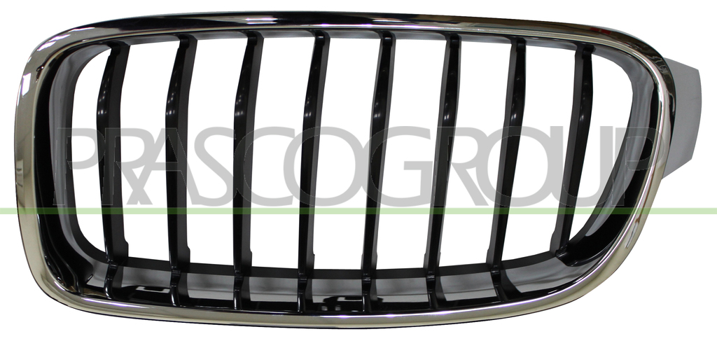 GRILLE CALANDRE GAUCHE-CHROMEE/NOIRE-MOD. SPORT LINE