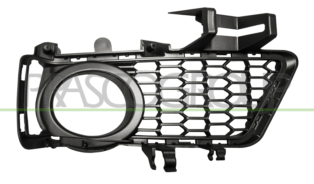 BUMPER GRILLE LEFT-BLACK-WITH FOG LAMP HOLES MOD. M-TECH 02/15 >