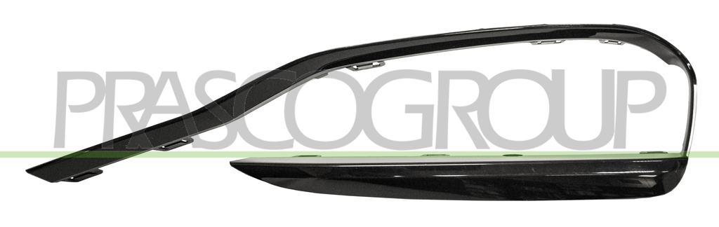 MOLDURA DERECHA PARACHOQUES DELANTERO-NERA GRANULADA MOD.SPORT LINE