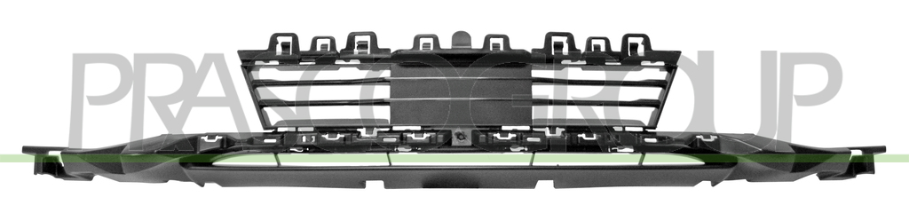 FRONT BUMPER SPOILER-LOWER-BLACK-WITH ADAPTIVE CRUISE CONTROL