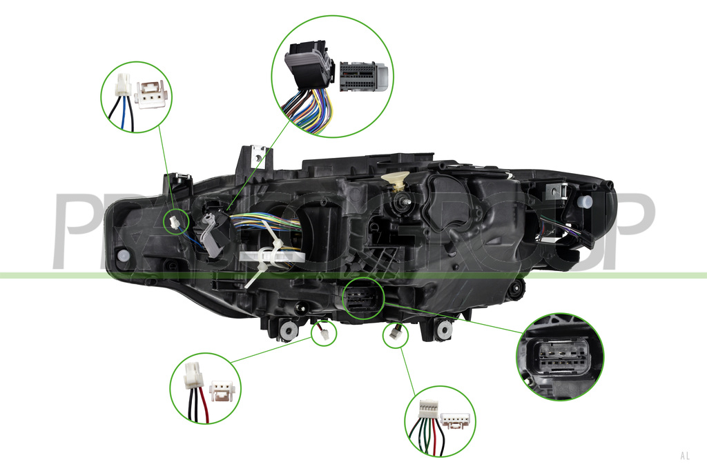 OPTICA DERECHA ELECTRICA-CON MOTOR-CON LUZ-LED
