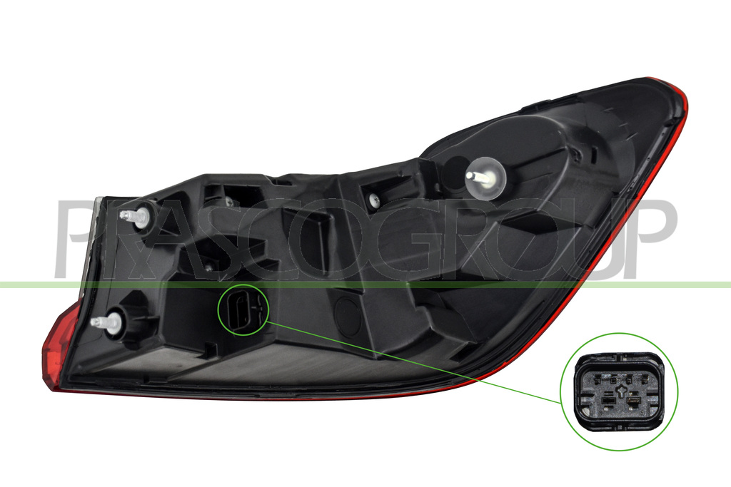 FANALE POSTERIORE SINISTRO-ESTERNO-CON PORTALAMPAD-LED MOD. 4 PORTE