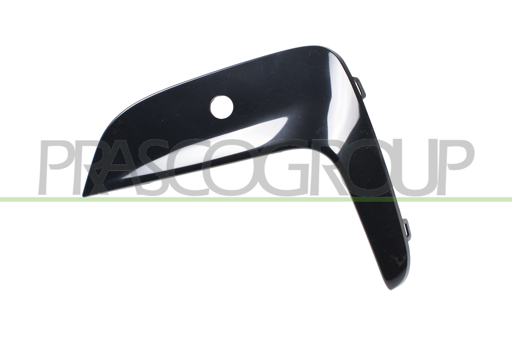 FRONT BUMPER GRILLE MOLDING LEFT-UPPER-BLACK-GLOSSY-WITH PDC+HOLDER