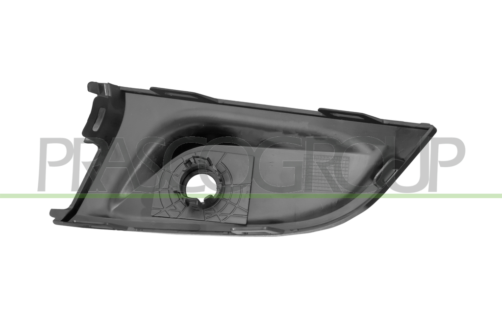 MOULURE INFERIEUR DROITE DE GRILLE DE PARE-CHOCS AVANT-NOIRE BRILLANT-AVEC TROU RADAR+SUPPORTS MOD. M340
