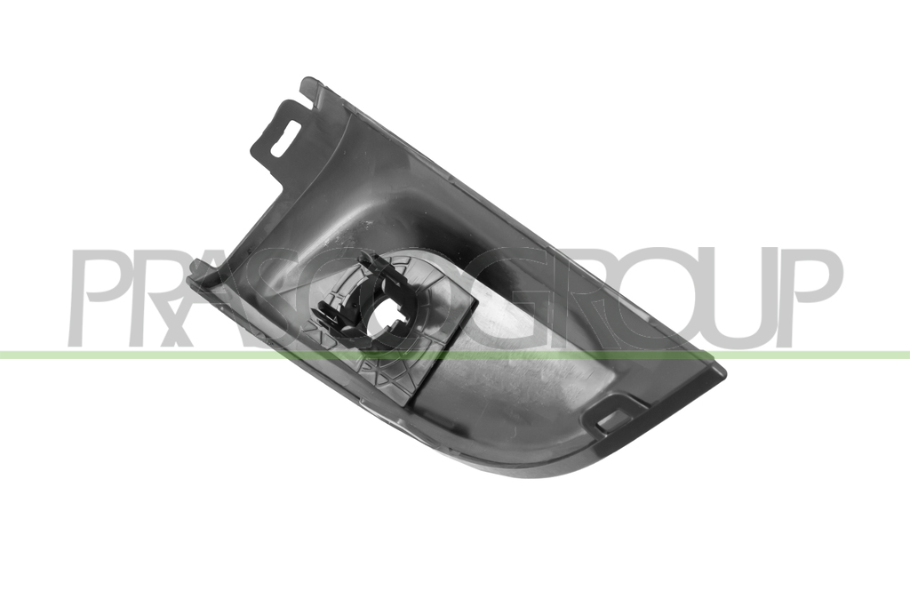 MOULURE INFERIEUR DROITE DE GRILLE DE PARE-CHOCS AVANT-NOIRE BRILLANT-AVEC TROU RADAR+SUPPORTS MOD. M340