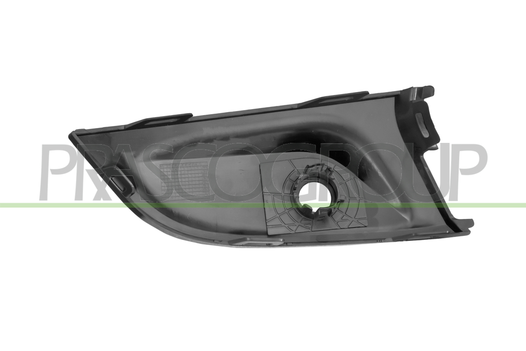 ZIELEISTE LINKS STOSSANGENGITTER VORNE-UNTEN-SCHWARZ-GLAENZEND-MIT LOECHERN FUER PDC+HALTERN MOD. M340
