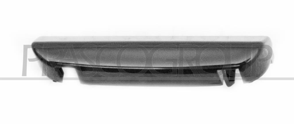 ABDECKUNG ZUGHAKEN STOSSTANGE HINTEN-SCHWARZ-GLAENZEND