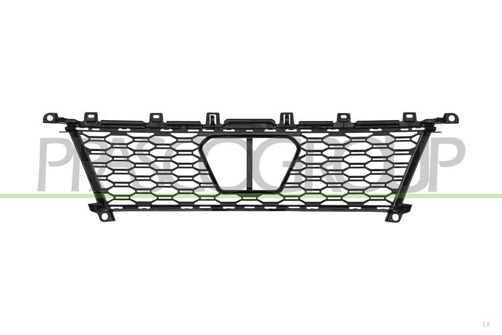 GRILLE CENTRALE DE PARE-CHOCS AVANT-NOIRE-AVEC TROUS POUR REGULATEUR DE VITESSE ET CAPTEUR DE DISTANCE