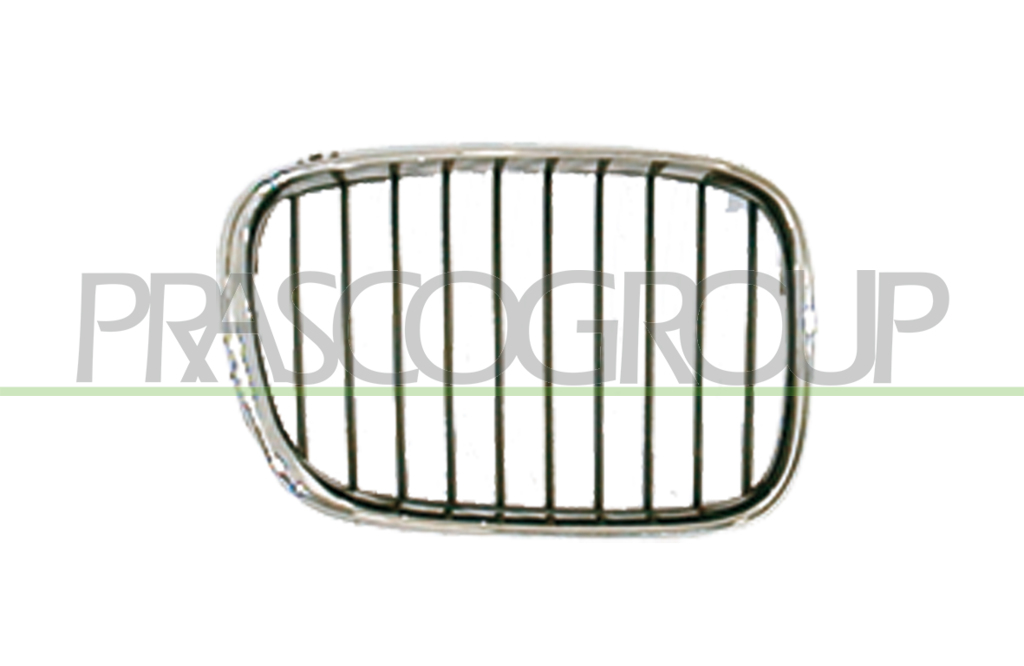 RADIATOR GRILLE RIGHT-CHROME-BLACK