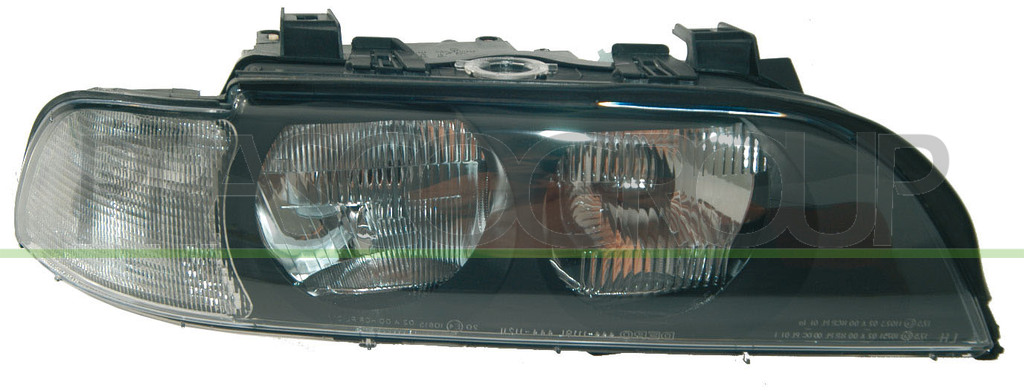 PHARE DROIT H7+HB3 ELECTRIQUE AVEC MOTEUR-FEU BLANC