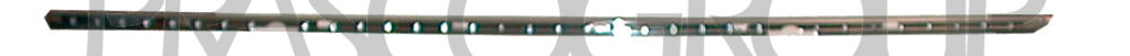 REAR BUMPER CENTRE-CHROME MOLDING MOD. 09/01 >