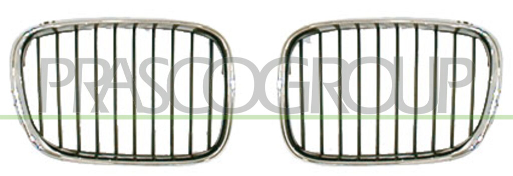 RADIATOR GRILLE LEFT-CHROME/CHROME-BLACK