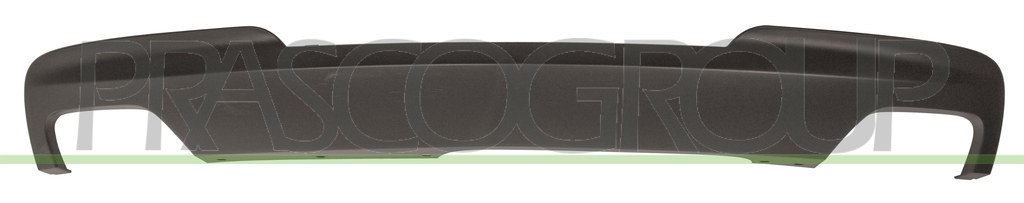 REAR BUMPER SPOILER-BLACK-WITH TWIN EXHAUST MOD. 550