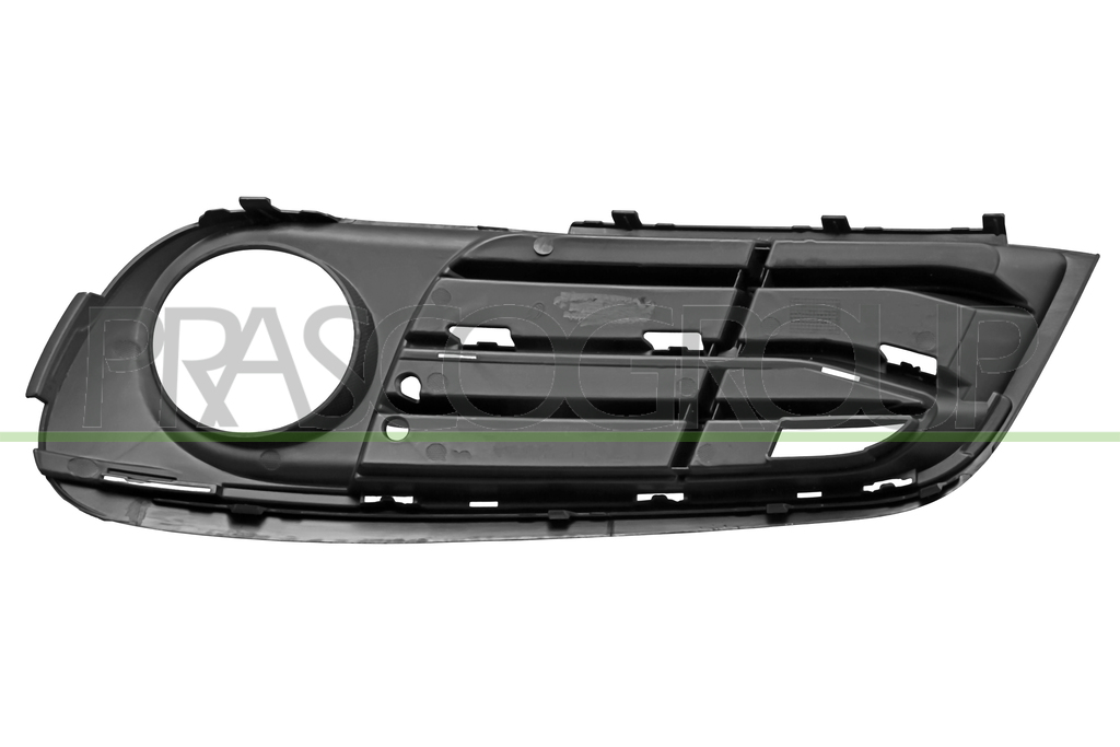 GRILLE DROITE NOIRE DE PARE-CHOCS-AVEC TROUS MOULURE ET ANTIBROUILLARD-PARTIELLEMENT FERMEE