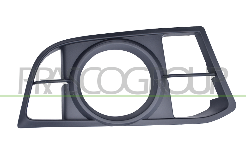 FRONT BUMPER GRILLE RIGHT-BLACK-WITH FOG LAMP HOLES-OPEN