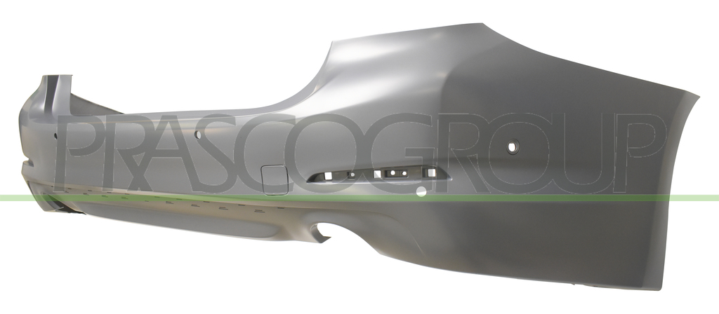 PARACHOQUES TRASERO-IMPRIMADO-CON TAPAGANCHO-WITH MOLDING HOLES-CON AGUJERO SENSORES APARCAMIENTO-CON ASISTENTE DE APARCAMIENTO+SOPORTES-CON ESCAPE A DERECHA/IZQUIERDA MOD. 4 PORTE LUXURY/SPORT LINE