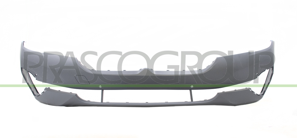 FRONT BUMPER-PRIMED-WITH TOW HOOK COVER-WITH PDC+SENSOR HOLDERS-WITH CUTTING MARKS FOR PARK ASSIST