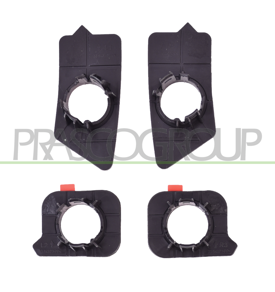 JEU DE SUPPORT CAPTEUR-PARE-CHOCS AVANT (4PCS)