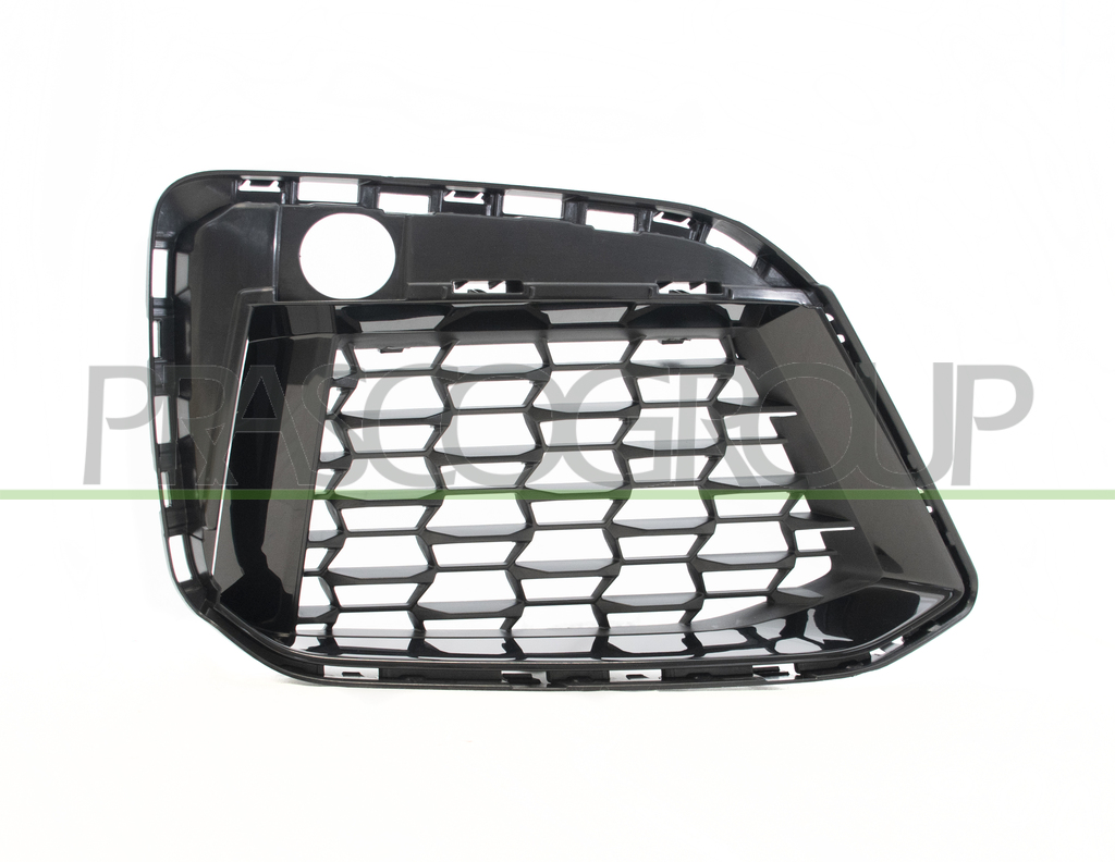 FRONT BUMPER GRILLE RIGHT-COMPLETE-BLACK-GLOSSY