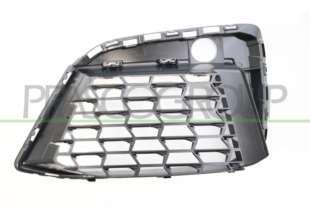 FRONT BUMPER GRILLE RIGHT-COMPLETE-BLACK-GLOSSY