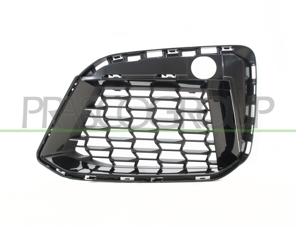 GRILLE GAUCHE DE PARE-CHOCS AVANT-NOIRE-BRILLANTE-COMPLETE 