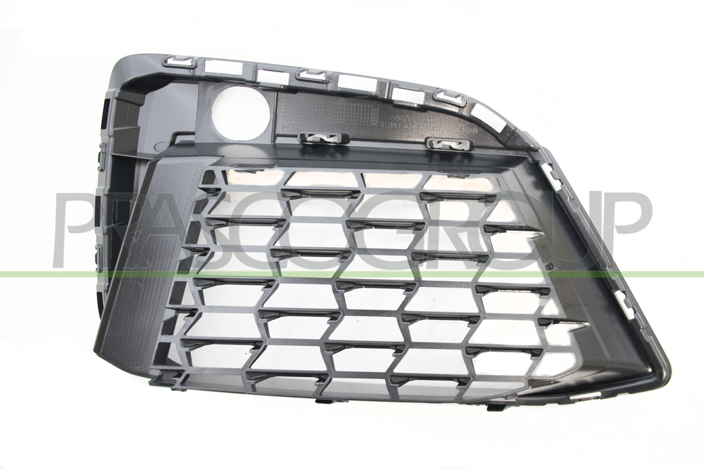 GRILLE GAUCHE DE PARE-CHOCS AVANT-NOIRE-BRILLANTE-COMPLETE 