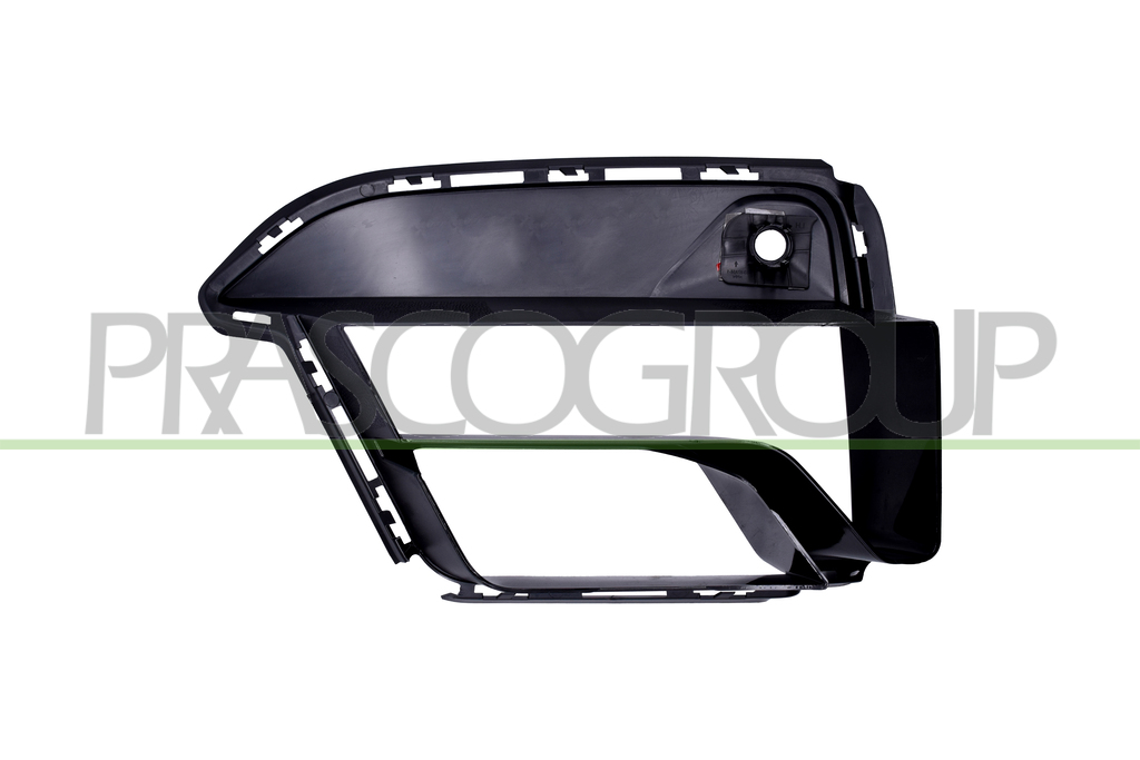 FRONT BUMPER GRILLE RIGHT-BLACK-GLOSSY