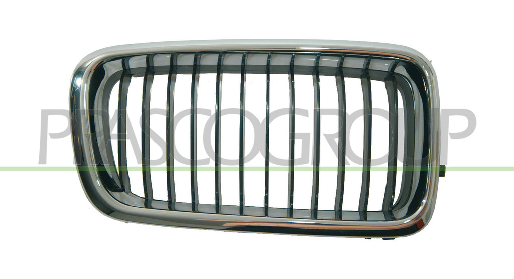 GRILLE CALANDRE DROITE CHROMEE/NOIRE 