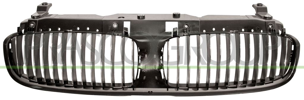 RADIATOR GRILLE-BLACK-GLOSSY-WITH CHROME MOLDINGE