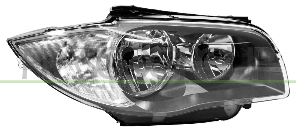 HEADLAMP RIGHT H7+H7 ELECTRIC-WITHOUT MOTOR-DARK GRAY MOD. 09 > 11
