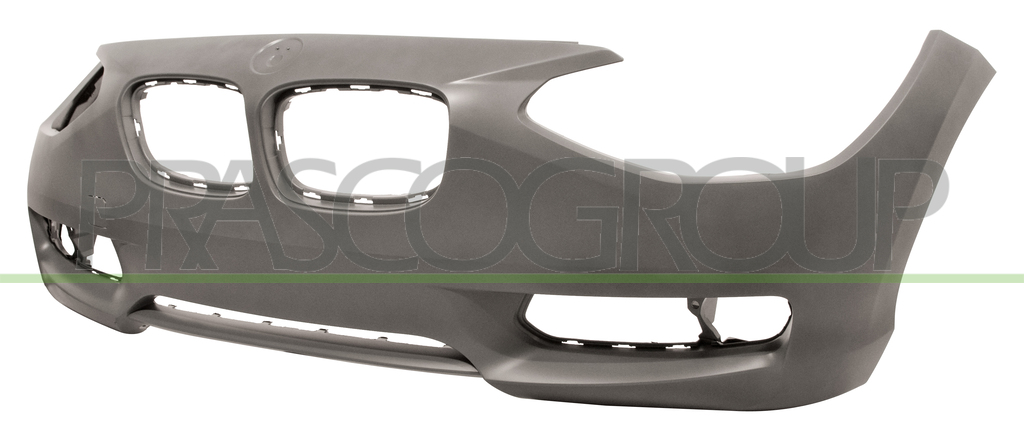 FRONT BUMPER-PRIMED-WITH TOW HOOK COVER-WITH CUTTING MARKS FOR PDC