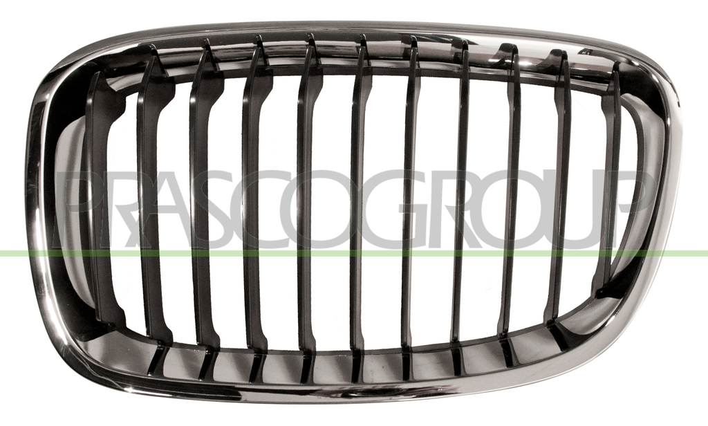RADIATOR GRILLE LEFT-BLACK-WITH CHROME FRAME MOD. BASIS