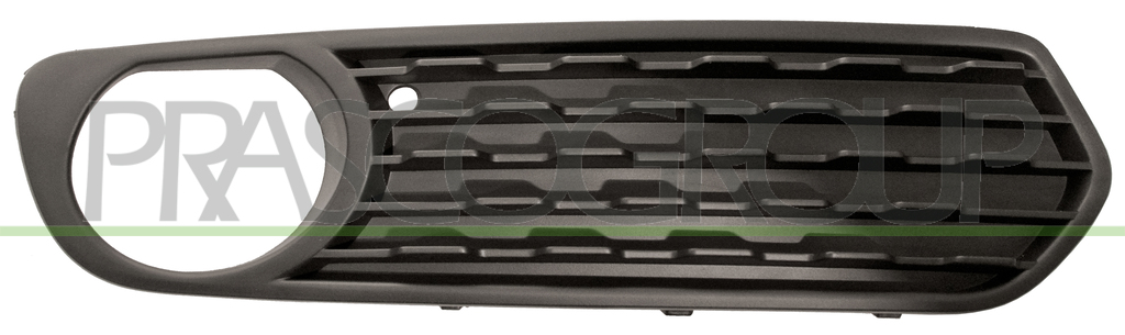 BUMPER GRILLE RIGHT-BLACK-CLOSED-WITH FOG LAMP HOLES