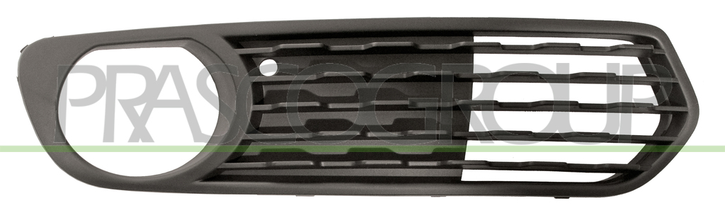 BUMPER GRILLE RIGHT-BLACK-OPEN-WITH FOG LAMP HOLES