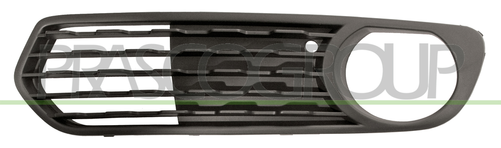 BUMPER GRILLE LEFT-BLACK-OPEN-WITH FOG LAMP HOLES