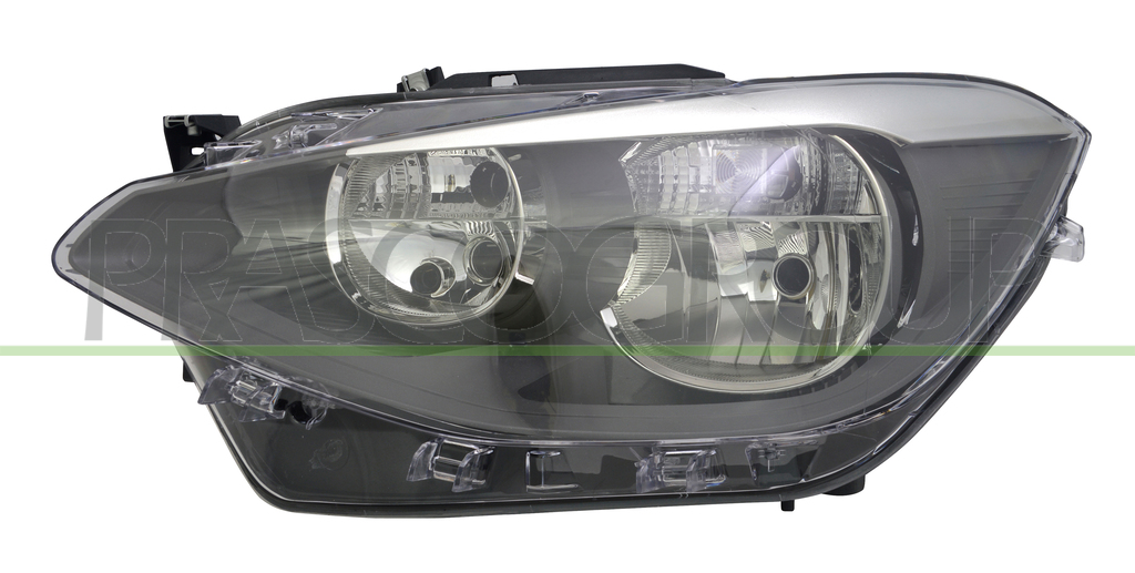 HEADLAMP LEFT H7+H7 ELECTRIC-WITH MOTOR (HELLA TYPE)