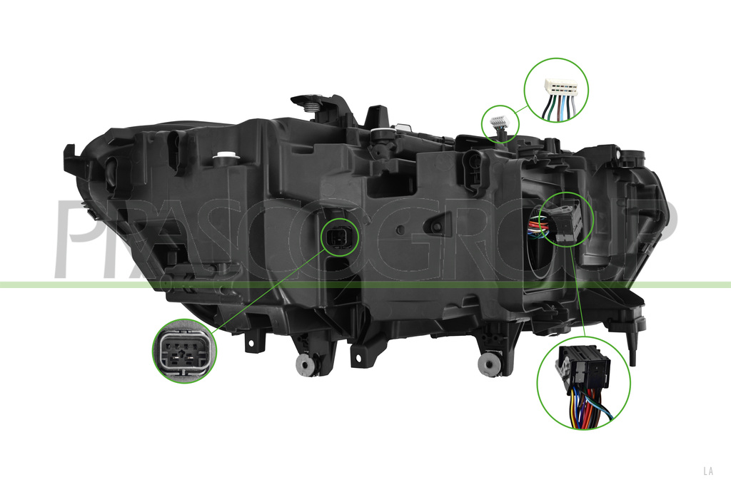 PROIETTORE SINISTRO-ELETTRICO-CON MOTORE-LED-VERSIONE A.L.