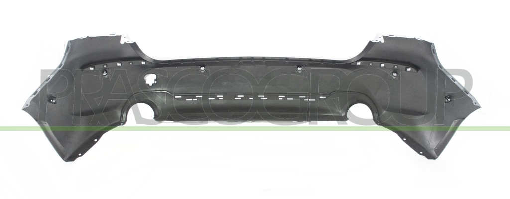 REAR BUMPER-PRIMED-WITH PDC AND PARK ASSIST HOLE+SENSOR HOLDERS-WITH SINGLE EXHAUST ON RIGHT AND LEFT SIDE MOD. LUXURY