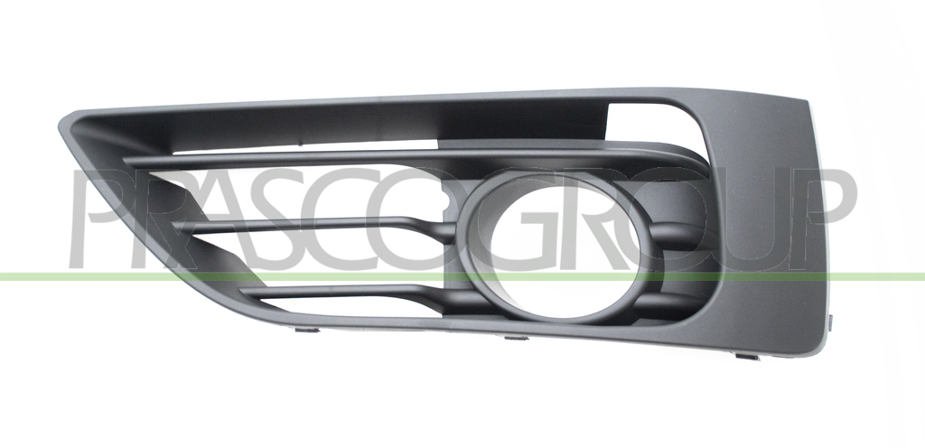 FRONT BUMPER GRILLE LEFT-WITH FOG LAMP HOLES-BLACK