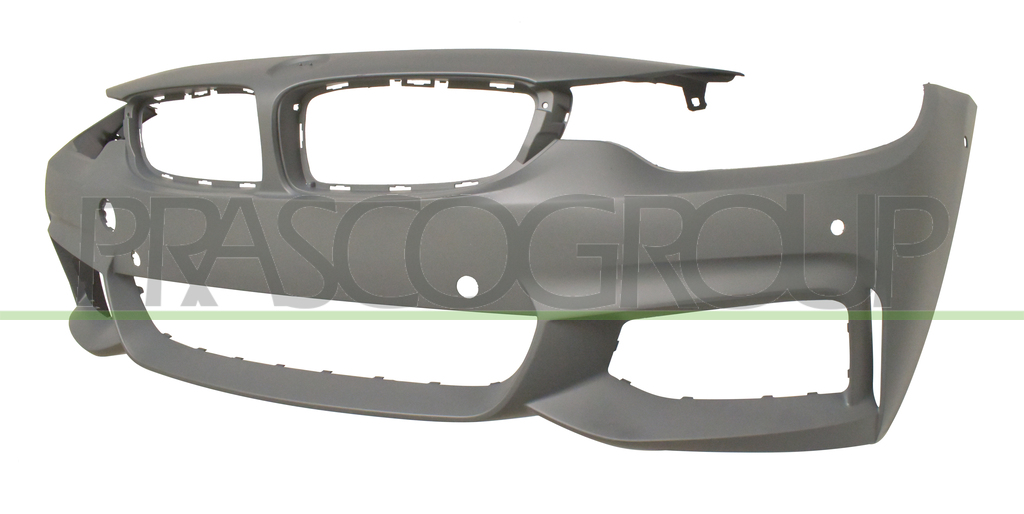 FRONT BUMPER-PRIMED-WITH PDC+SENSOR HOLDERS-WITH PARK ASSIST