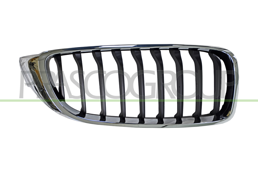 GRILLE DE CALANDRE DROITE-NOIRE-AVEC CADRE CHROME'