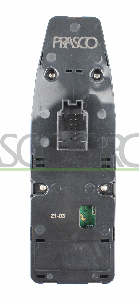 FRONT DOOR LEFT WINDOW REGULATOR PUSH-BUTTON PANEL-BLACK-4 SWITCHES-WITH FOLDABLE MIRROR FUNCTION-8 PINS